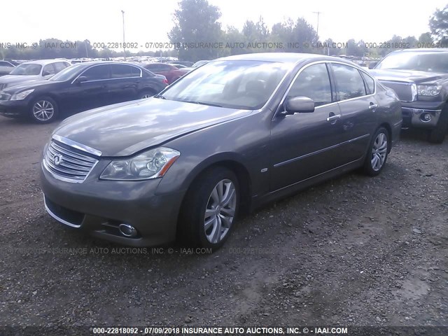 JNKBY01F48M550728 - 2008 INFINITI M45 BROWN photo 2