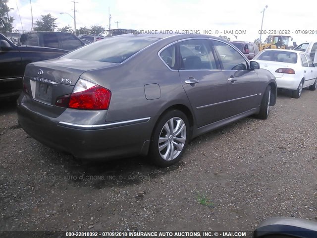 JNKBY01F48M550728 - 2008 INFINITI M45 BROWN photo 4