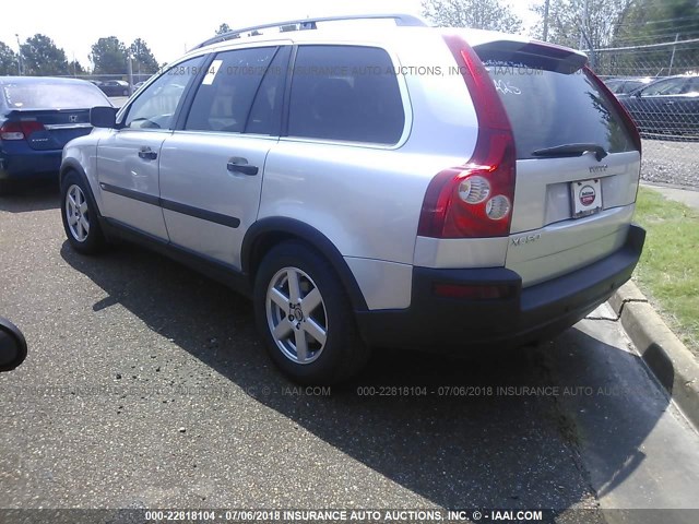YV4CZ592X61227524 - 2006 VOLVO XC90 SILVER photo 3
