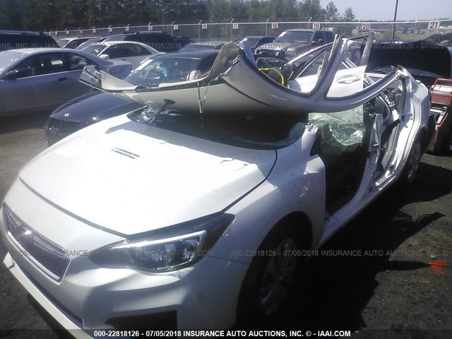 4S3GKAA64H3606641 - 2017 SUBARU IMPREZA WHITE photo 2