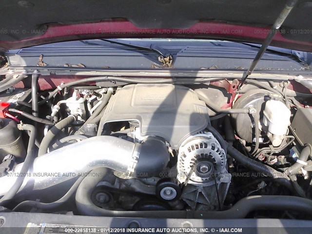 1GNSKKE34BR226498 - 2011 CHEVROLET SUBURBAN K1500 LTZ 红色 照片 10