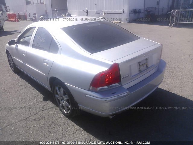 YV1RS592452479337 - 2005 VOLVO S60 2.5T GRAY photo 3