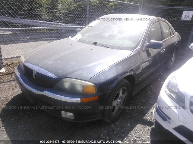 1LNHM86SXYY773162 - 2000 LINCOLN LS BLUE photo 2