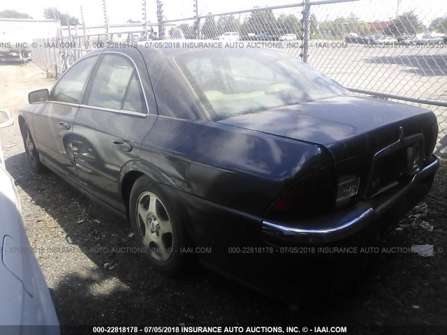 1LNHM86SXYY773162 - 2000 LINCOLN LS BLUE photo 3