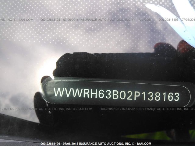 WVWRH63B02P138163 - 2002 VOLKSWAGEN PASSAT GLX GREEN photo 9