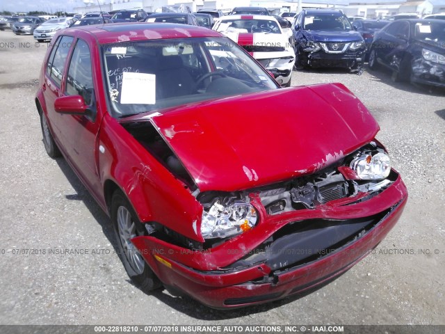 9BWGL61J444012057 - 2004 VOLKSWAGEN GOLF GLS RED photo 6