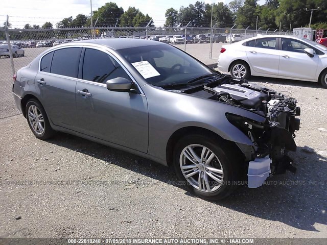 JN1DV6ARXBM652643 - 2011 INFINITI G25 SILVER photo 1