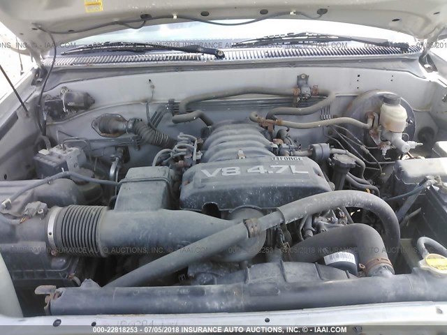 5TBBT44146S485199 - 2006 TOYOTA TUNDRA ACCESS CAB SR5 GRAY photo 10