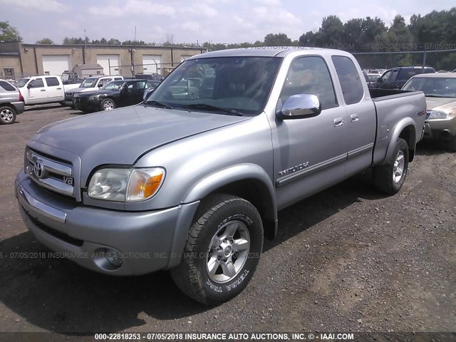 5TBBT44146S485199 - 2006 TOYOTA TUNDRA ACCESS CAB SR5 GRAY photo 2