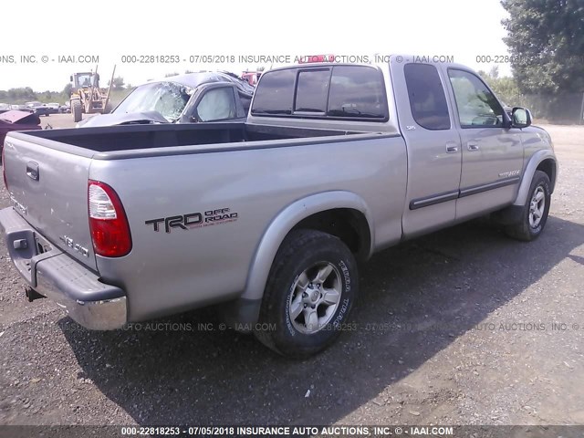 5TBBT44146S485199 - 2006 TOYOTA TUNDRA ACCESS CAB SR5 GRAY photo 4