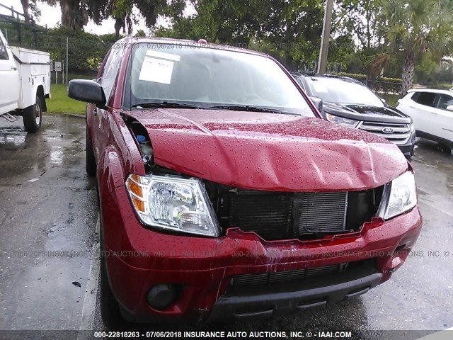 1N6AD0ER6JN743960 - 2018 NISSAN FRONTIER S/SV/SL/PRO-4X RED photo 6