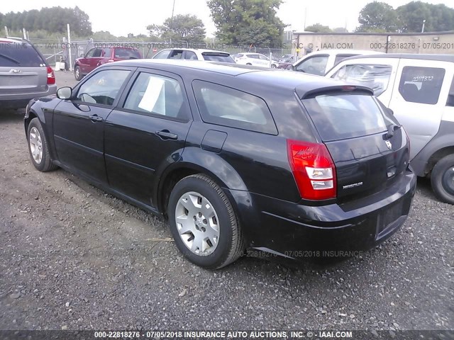 2D4FV48T95H692654 - 2005 DODGE MAGNUM SE BLACK photo 3