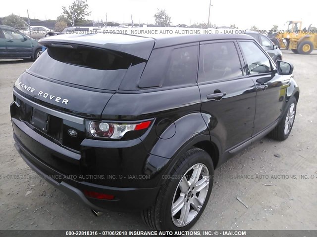 SALVP2BG5DH715539 - 2013 LAND ROVER RANGE ROVER EVOQU PURE PLUS BLACK photo 4