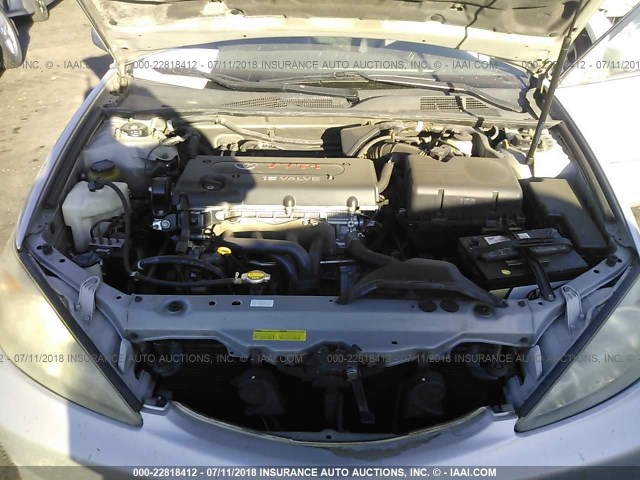4T1BE32K64U844502 - 2004 TOYOTA CAMRY LE/XLE/SE 银色 照片 10