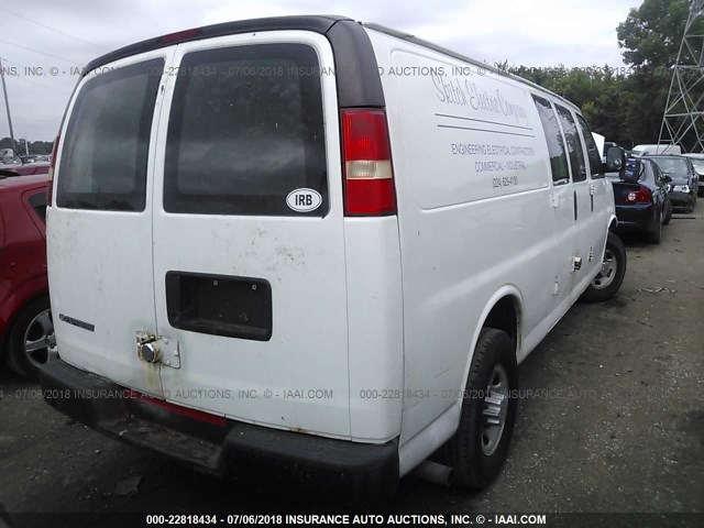 1GCGG29C491130258 - 2009 CHEVROLET EXPRESS G2500  WHITE photo 4