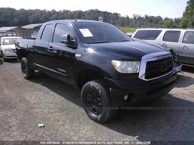 5TFUY5F18CX223695 - 2012 TOYOTA TUNDRA DOUBLE CAB SR5 BLACK photo 1