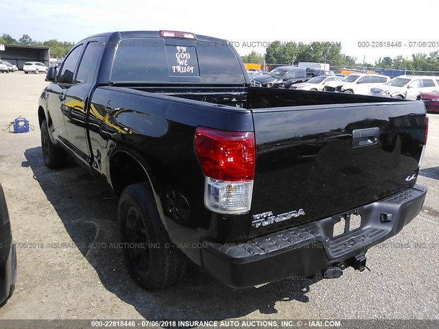 5TFUY5F18CX223695 - 2012 TOYOTA TUNDRA DOUBLE CAB SR5 BLACK photo 3