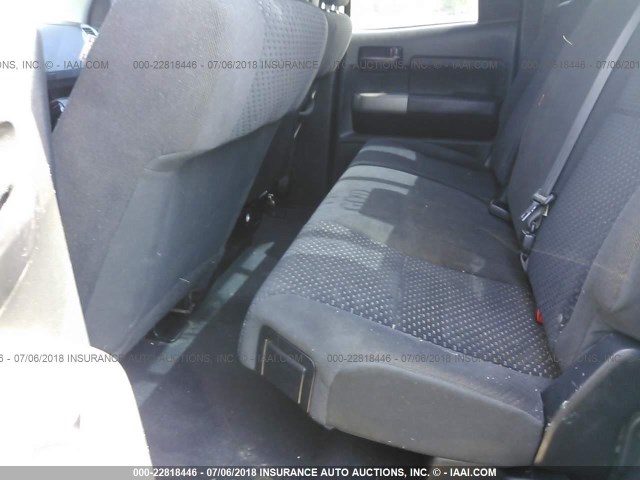 5TFUY5F18CX223695 - 2012 TOYOTA TUNDRA DOUBLE CAB SR5 BLACK photo 8