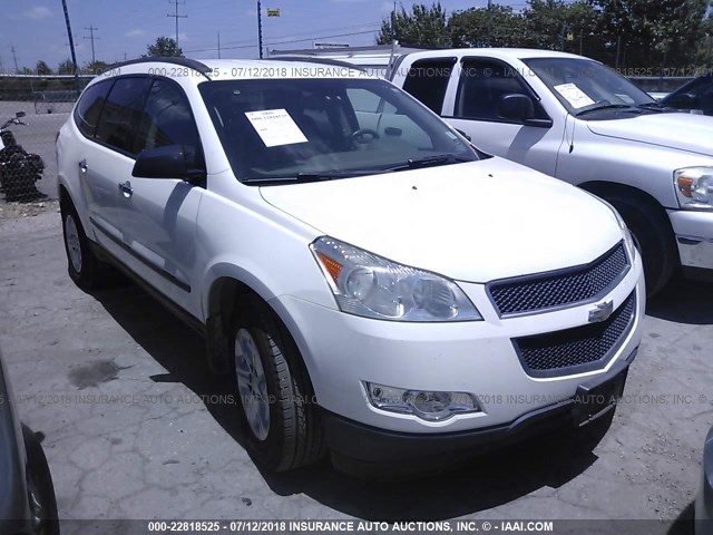 1GNLVEED9AJ220408 - 2010 CHEVROLET TRAVERSE LS WHITE photo 1