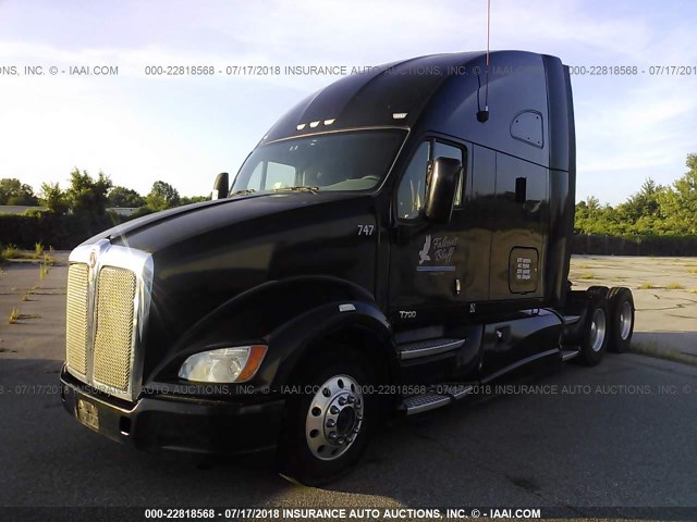 1XKFD48X1BJ284926 - 2011 KENWORTH T700 T700 BLACK photo 2