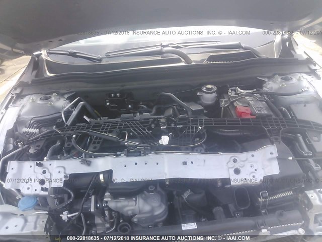 1HGCV1F3XJA043053 - 2018 HONDA ACCORD SPORT SILVER photo 10