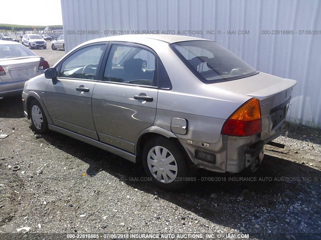 JS2RB62S265300143 - 2006 SUZUKI AERIO TAN photo 3