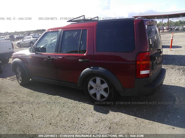 SALAG25466A386135 - 2006 LAND ROVER LR3 HSE BURGUNDY photo 3