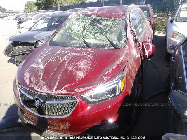 KL4CJCSB4HB165151 - 2017 BUICK ENCORE ESSENCE RED photo 6