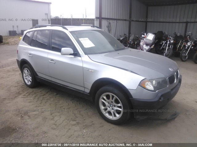 WBXPA73454WB20470 - 2004 BMW X3 2.5I SILVER photo 1