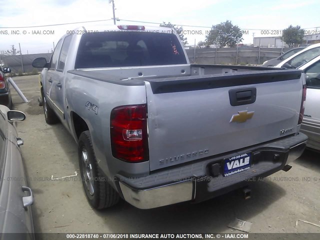 3GCXKUEJ8AG128422 - 2010 CHEVROLET SILVERADO K1500 HYBRID SILVER photo 3