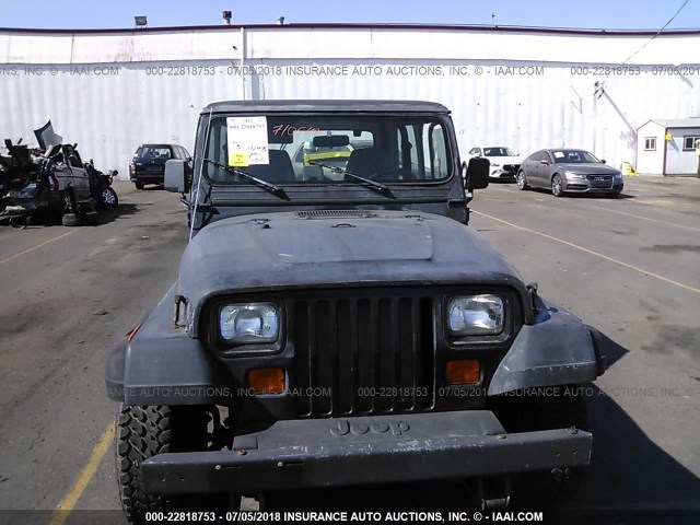 1J4FY19P9SP317191 - 1995 JEEP WRANGLER / YJ S/RIO GRANDE BLACK photo 6