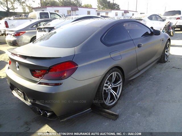 WBSLX9C56DD159911 - 2013 BMW M6 GRAY photo 4