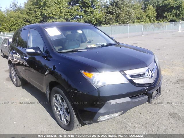 2HNYD28327H532013 - 2007 ACURA MDX TECHNOLOGY BLACK photo 1