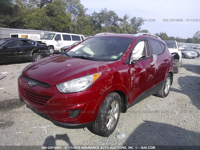 KM8JUCAC2CU335661 - 2012 HYUNDAI TUCSON GLS/LIMITED 红色 照片 2