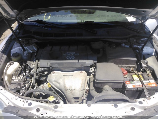 4T1BF3EK8AU047883 - 2010 TOYOTA CAMRY SE/LE/XLE ვერცხლისფერი ფოტო 10