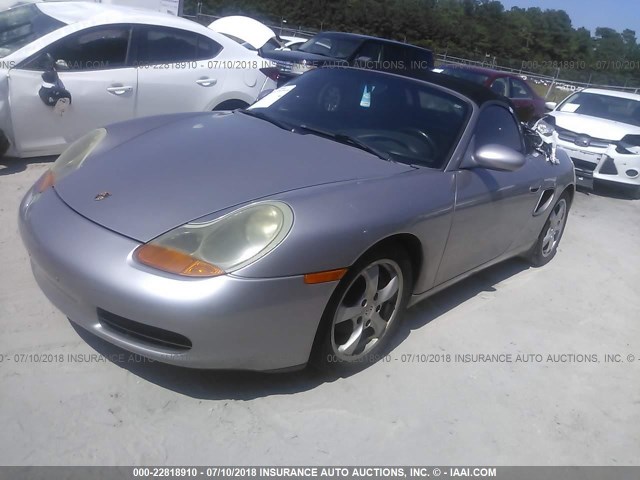 WP0CA29852U623706 - 2002 PORSCHE BOXSTER GRAY photo 2