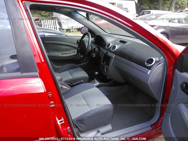 KL5JD66Z68K876322 - 2008 SUZUKI RENO CONVENIENCE RED photo 5