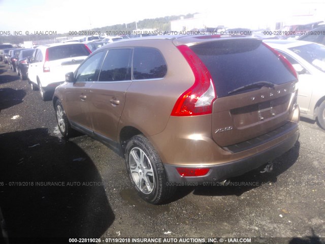 YV4902DZ7C2316304 - 2012 VOLVO XC60 T6 Dark Brown photo 3