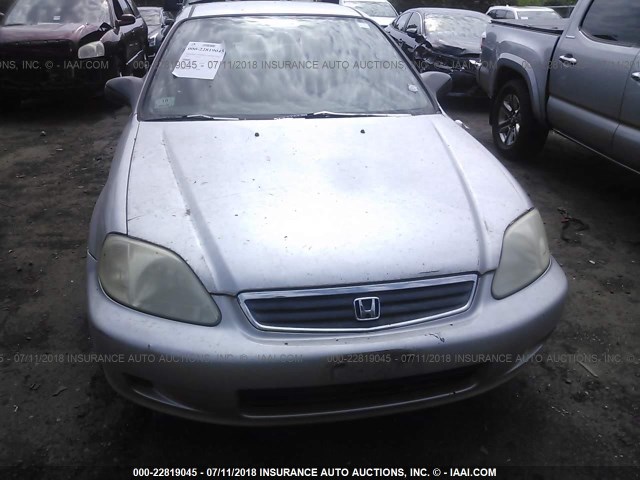 2HGEJ6619XH566865 - 1999 HONDA CIVIC SE GRAY photo 6