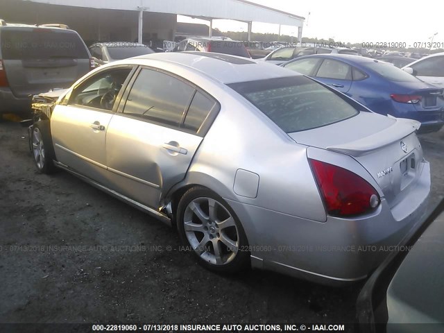 1N4BA41E57C810942 - 2007 NISSAN MAXIMA SE/SL SILVER photo 3