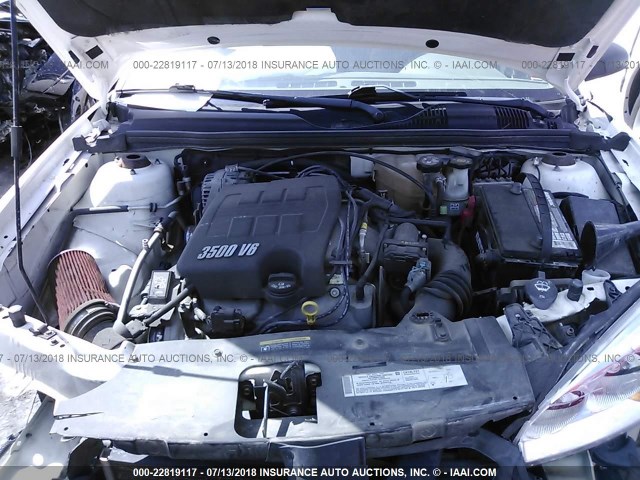 1G1ZT528X5F229104 - 2005 CHEVROLET MALIBU LS თეთრი ფოტო 10