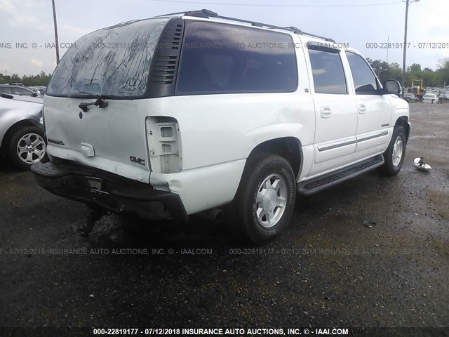 3GKEC16Z55G103625 - 2005 GMC YUKON XL C1500 WHITE photo 4