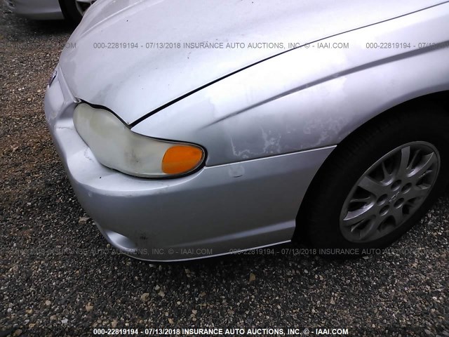 2G1WW12E419330490 - 2001 CHEVROLET MONTE CARLO LS ვერცხლისფერი ფოტო 6