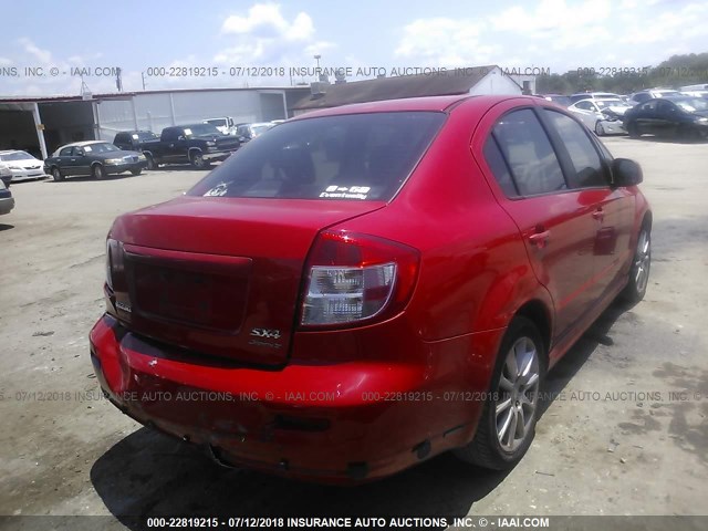 JS2YC417396200044 - 2009 SUZUKI SX4 TOURING RED photo 4