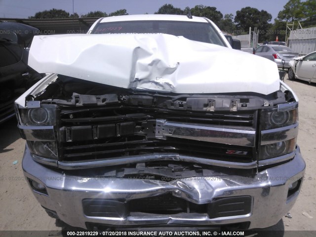 1GC1KVE81FF559895 - 2015 CHEVROLET SILVERADO K2500 HEAVY DUTY LT WHITE photo 6