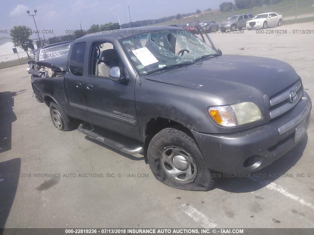 5TBRN34184S440752 - 2004 TOYOTA TUNDRA ACCESS CAB SR5 GRAY photo 1