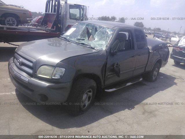 5TBRN34184S440752 - 2004 TOYOTA TUNDRA ACCESS CAB SR5 GRAY photo 2