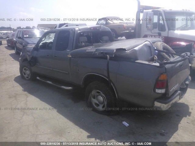 5TBRN34184S440752 - 2004 TOYOTA TUNDRA ACCESS CAB SR5 GRAY photo 3