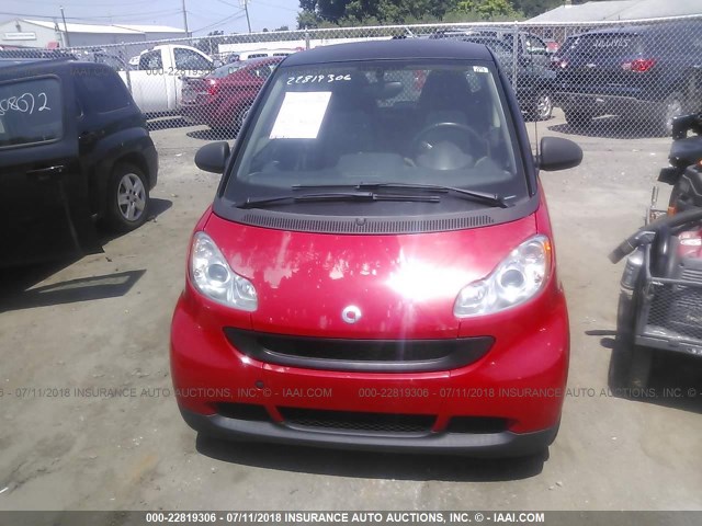 WMEEJ3BA4BK469577 - 2011 SMART FORTWO PURE/PASSION RED photo 6