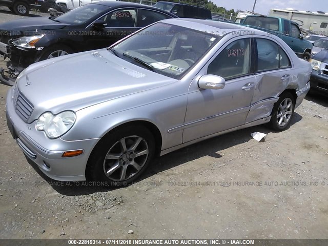 WDBRF92H27F908341 - 2007 MERCEDES-BENZ C 280 4MATIC SILVER photo 2